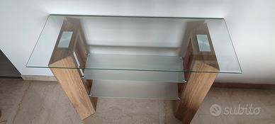 Tavolino consolle rovere chiaro