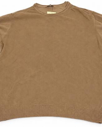 Maglione beige/cammello girocollo