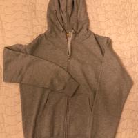 Felpa con cappuccio e zip nuova