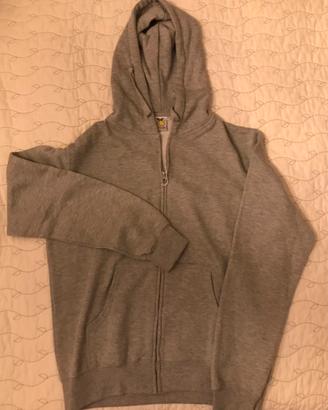 Felpa con cappuccio e zip nuova