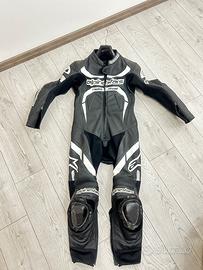 Tuta moto Alpinestars taglia 46 con accessori