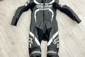 Tuta moto Alpinestars taglia 46 con accessori