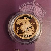 MONETA ORO DA COLLEZIONE - Sterlina oro Proof 2023