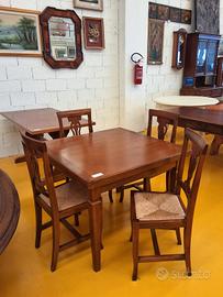 TAVOLO ALLUNGABILE QUADRATO +4 SEDIE 