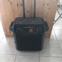 Trolley cassa stereo portatile ricaricabile