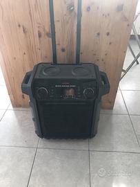 Trolley cassa stereo portatile ricaricabile