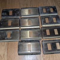 Placche copriinterrutori- prese ottone e alluminio