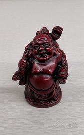 Statuetta Buddha Felice Rosso