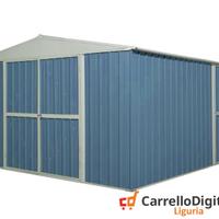 Box prefabbricato in acciaio 360x430cm 185kg blu