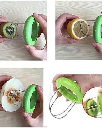 Taglia e Sbuccia Kiwi Papaya Coltello Verde