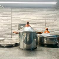 Set di 3 pentole Inoxpran in acciaio inox 18/10