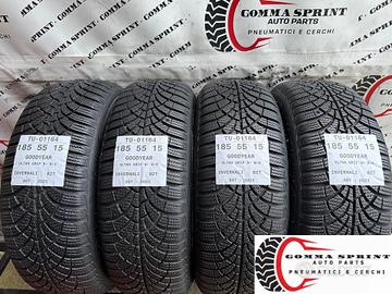 4 PNEUMATICI 185/55 R15 GOODYEAR INVERNALI 95%