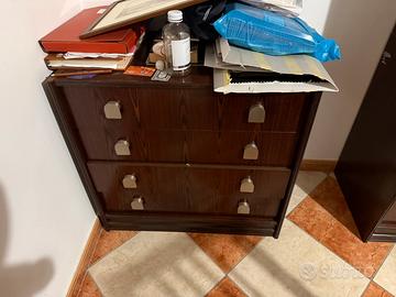 Mobiletto contenitivo marrone scuro