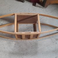 scaldaletto prete in legno