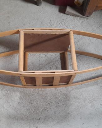scaldaletto prete in legno
