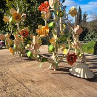 Lampadario ferro  battuto anni 70