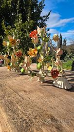 Lampadario ferro  battuto anni 70