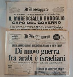 Il Messaggero 7/10/1973 (Guerra Kippur) + OMAGGIO 