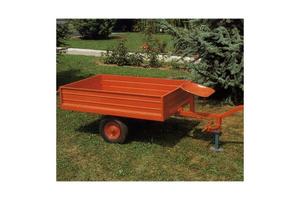 Rimorchio hp 14/18 con freni e ruote 12"