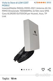 antenna 4g 5g lowcostmobile + cavi