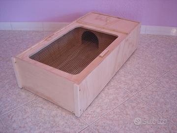 Terrario per tartarughe 80x40x20 lati chiusi