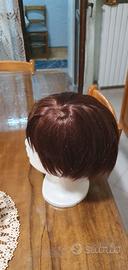 Parrucca Con capelli veri come nuova.