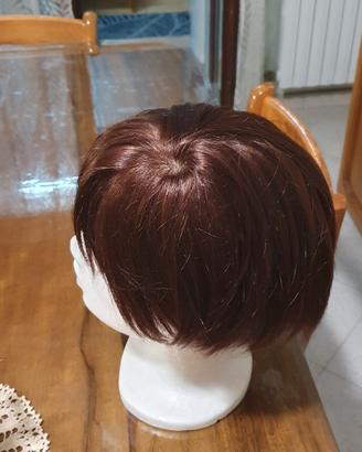 Parrucca Con capelli veri come nuova.