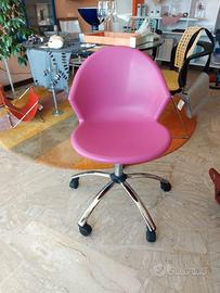 Poltroncina su ruote "Sissy" fucsia