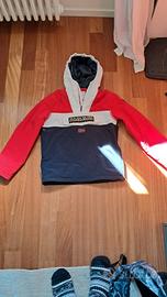 giubbotto napapijri rosso bianco e blu