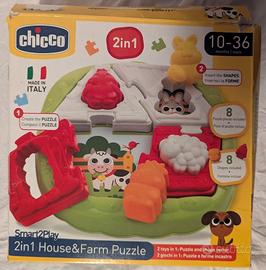 Chicco Smart2Play 2in1 House&Farm Puzzle incastri