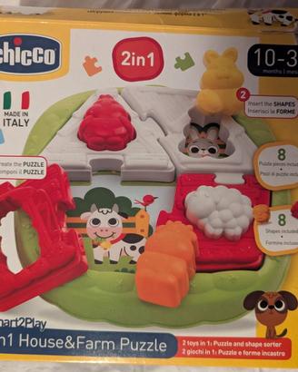Chicco Smart2Play 2in1 House&Farm Puzzle incastri