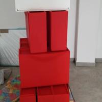 scarpiere Ikea rosse 