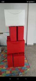 scarpiere Ikea rosse 