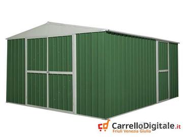 Box prefabbricato in acciaio 360x430cm verde