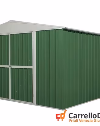 Box prefabbricato in acciaio 360x430cm verde