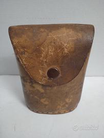 Vecchio set Porta posate in pelle esercito Italia