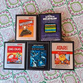 Atari 2600 lotto 11 cartucce con manuali