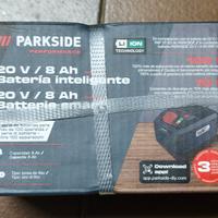 Nuovo!Parkside accumulatore 8 Ah smart X20v Garanz