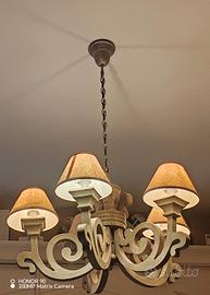 lampadario shabby 