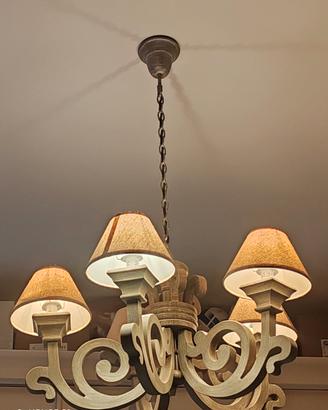 lampadario shabby 