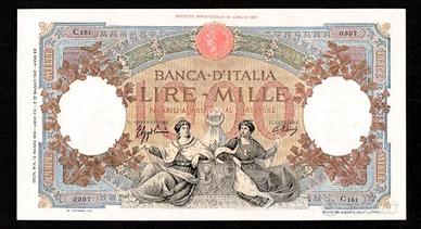 MAESTOSA MILLE 1000 LIRE REPUBBLICHE MARINARE 1943