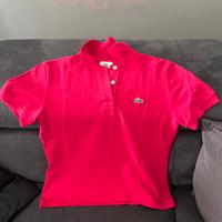 Polo Lacoste da ragazza fuchsia tg 16