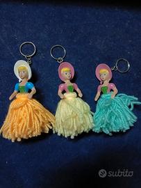 bambola portachiavi nuova vintage 