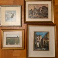 Lotto quadri tecniche miste