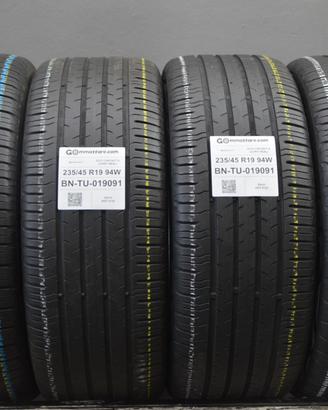4 Pneumatici 235/45 R19 Continental Eco Contact 6 