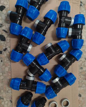 Poelsan raccordi femmina ala gocciolante a T PN16