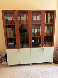 Libreria / Armadio Ufficio con Ante in Vetro