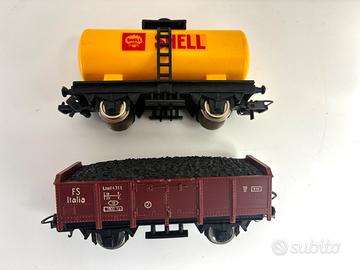 2 Vagoni merci originali Lima anni 70 scala H0