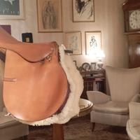 Sella inglese da cavallo da salto ostacoli vintage