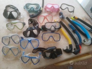 maschere per immersione o snorkeling sub